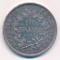 Franciaország 1965. 10Fr Ag "Herkules csoport" T:1-,2 patina, ph.
France 1965. 10 Francs ...