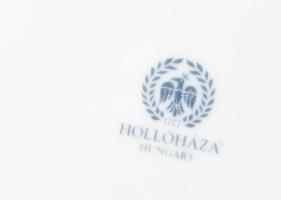 Hollóházi porcelán Hajnalka mintás, 6 személyes szendvicses / süteményes készlet, matricás, jelzett,...