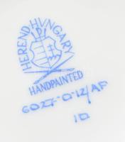 Herendi Apponyi mintás mini tubákos. Kézzel festett, jelzett, hibátlan d: 6,5 cm