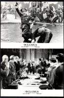 cca 1970 ,,Leon és az atlanti fal" című francia - olasz filmvígjáték jelenetei és szereplői (fő...