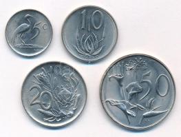 Dél-Afrika 1976. 5c - 50c Ni (4xklf) T:1,1- South Africa 1976. 5 Cents - 50 Cents Ni (4xdiff) C:UNC,AU Krause KM#93-96