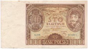 Lengyelország 1934. 100Zl T:III fo. Poland 1934. 100 Zlotych C:F spotted Krause P#75