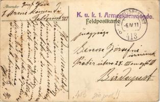 1917 Fröhliche Ostergrüße / WWI Austro-Hungarian K.u.K. military art postcard with Easter greeting s...