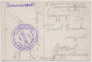 1918 Salutari din Romania. Hora taraneasca / Romanian folklore, folk dance + "K.U.K. FELDPOSTAM...