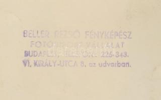 cca 1940 3 db esküvői fotó Beller Rezső pecséttel jelzett 24x16 cm