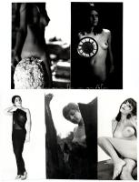Emlékek a kincset rejtő régi fiókokból, szolidan erotikus felvételek az 1970-es évekből, 5 db vintage fotó, ezüst zselatinos fotópapíron, 17,5x12 cm és 17,2x8 cm között