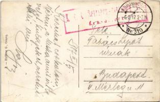 1917 Ada Kaleh, Török sziget Orsova alatt. Hutterer G. kiadása / Turkish island + "K.D. Feldpos...