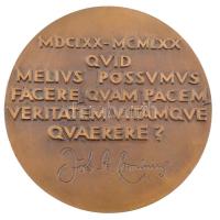 Csehország 1970. "Kulturális világévforduló" bronz kétoldalas emlékérem, Szign.: K. Vasut ...