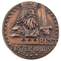 Várhelyi György (1942-) DN Best Fészek Bridzs bronz egyoldalas emlékérem (64mm) T:1-