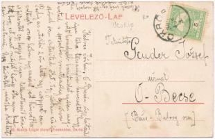 1909 Ökrös, Ucuris (Bihar); postahivatal, erdészlak, községháza, csendőrlaktanya, Lakos Alajos-féle ...