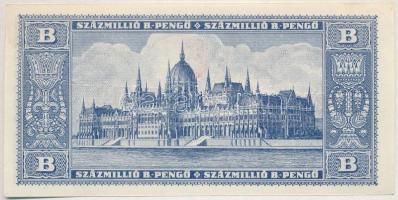 1946. 100.000.000BP "Forradalmaink Pénzei Kiállítás Kecskemét, 1969. március 23-30" felülb...