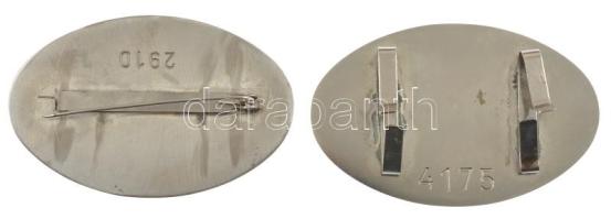 ~1990. "Katonai Rendész II és III" (2xklf) fém jelvények, hátoldalukon sorszámmal (45x71mm...