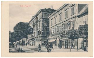 Temesvár, Timisoara; 8-részes kihajtható képeslap: Tiszti kaszinó, Hunyadi kastély, Józsefvárosi Bég...