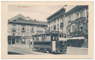 Temesvár, Timisoara; 8-részes kihajtható képeslap: Tiszti kaszinó, Hunyadi kastély, Józsefvárosi Bég...