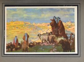 cca 1930 Ahol Jézus járt. kiadja Szentföld Magyarországi Biztosi Hivatala. 20 képet tartalmazó füzet