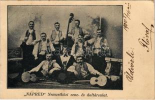 1900 NAPRED nemzetközi magyar-szerb zene- és daltársulat / Hungarian-Serbian music band and choir (EK)