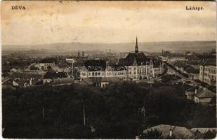 1910 Déva, látkép / general view (vágott / cut)