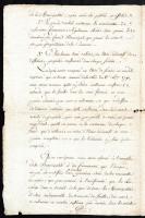 1791 Cote d'or francia nyelvű 4 oldalas igazolás, okmány