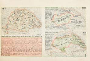 1944 Magyarország kistérképei, az 1944. évi földrajzi zsebkönyv melléklete, M. Kir. Honvéd Térképész...