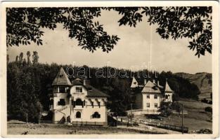 1944 Oláhszentgyörgy, Sangeorgiul Roman, Sangeorz-Bai; Villa Porumbita / villák, nyaralók / villas (EB)