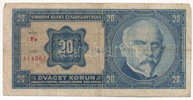 Csehszlovákia 1926. 20K Fe 114367 T:III- Czechoslovakia 1926. 20 Korun Fe 114367 C:VG Krause P#21