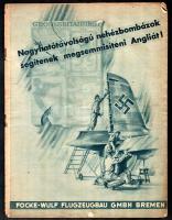 1941 Magyar Szárnyak egy száma, benne Focke Wulf reklám, szakadozott