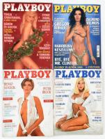 4 db Playboy erotikus magazin, vegyes állapotban