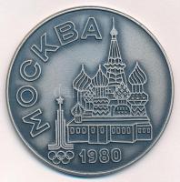 Szovjetunió 1980. 1980 Moszkvai Olimpia egyoldalas fém emlékérem (50mm) T:2 Soviet Union 1980. 1980 Summer Olympic Games metal commemorative medallion (50mm) C:XF