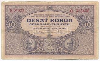 Csehszlovákia 1927. 10K P 022 385636 T:III- Czechoslovakia 1927. 10 Korun P 022 385636 C:VG Krause P#20
