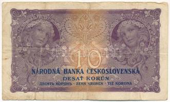 Csehszlovákia 1927. 10K "P 022 385636" T:III-
Czechoslovakia 1927. 10 Korun "P 022 3...