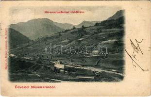 1899 (Vorläufer) Borsa (Máramaros), Vízi fűrész. Mayer és Berger kiadása / sawmill (EB)