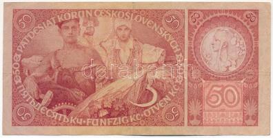 Csehszlovákia 1929. 50K "Ua 671867" T:III
Czechoslovakia 1929. 50 Korun "Ua 671867&q...