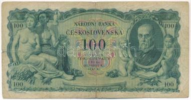 Csehszlovákia 1931. 100K "O 936157" T:III-
Czechoslovakia 1931. 100 Korun "O 936157&...