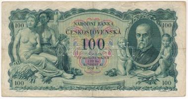 Csehszlovákia 1931. 100K "Da 655158" T:III
Czechoslovakia 1931. 100 Korun "Da 655158...