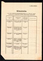1941 Pályázati hirdetmény a M. Kir. Honvéd Hadapródiskolába való felvételre 20 p