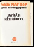 Polski Fiat 126P típusú személygépkocsi javítási kézikönyve. Bp., 1989, Autóker. Fekete-fehér ábrákk...