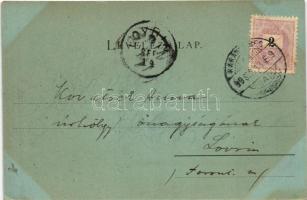 1899 (Vorläufer) Karánsebes, Caransebes; Philipphof este. M. Hecskó kiadása / night