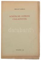 Mollay Károly: Középkori soproni családnevek. Német nyelvészeti dolgozatok I. Bp., 1938., Dunántúli Pécsi Egyetemi Könyvkiadó, 66 p. Kiadói papírkötés, a borítón kis szakadással, egyébként jó állapotban, nagyrészt felvágatlan lapokkal.