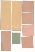 Budapest 1944-1945. 4xklf élelmiszerjegy-tétel, cukorjegy és kenyérjegy T:I-III közte lyuk, szakadás