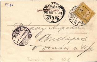 1900 Temesvár, Timisoara; Józsefváros, Küttl tér / Iosefin / square, street view (r)