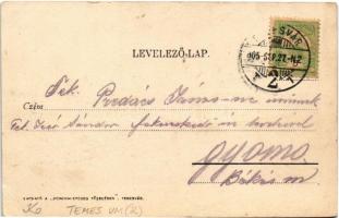 1905 Temesvár, Timisoara; Józsefváros, Vasútállomás / railway station in Iosefin (EB)