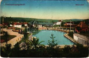 1914 Vízakna, Salzburg, Ocna Sibiului; Mikes sóstó. Takáts Jenő kiadása / salt lake, spa (EB)