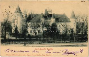 1899 (Vorläufer) Nagykároly, Carei; Gróf Károly kastély. Huszty Zoltán fényképe után, Eigner Simon kiadása / castle