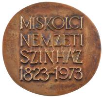 Kiss Kovács Gyula (1922-1984) 1973. "Miskolc Nemzeti Színház 1823-1973" kétoldalas öntött ...