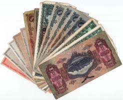 16db-os vegyes inflációs pengő és adópengő tétel T:II--III- közte folt, kis szakadás