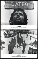 cca 1980 ,,A lator" című olasz - francia film jelenetei és szereplői, 12 db produkciós filmfotó...