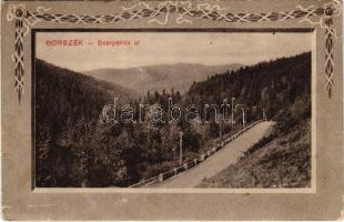 1926 Borszék, Borsec; Szerpentin út / road. Art Nouveau (EK)
