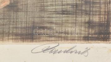 Paulovits Pál (1895-1975). Őszi virágok. Akvarellel színezett rézkarc, papír. Lap széle kissé foltos...