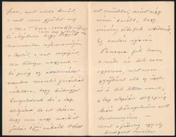 cca 1890 gr Desewffy Aurél főrendiházi elnök autográf levele