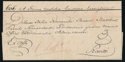 1823 Markovics Gergely Eperjes első püspöke által aláírt egyházi levél